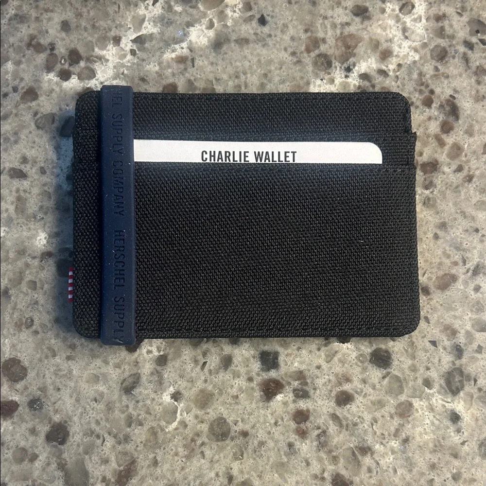Herschel Charlie Cardholder Wallets, Black,   (3-Pack), NWT